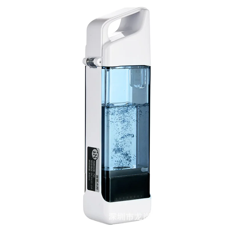 300ml Portable Hydrogen Generator Cup Water Filter Hydrogen-rich water Bottle Super Antioxidants 1600PPB 8 indicator lights ihoooh hydrogen rich generator electrolysis ionizer h2 water bottle nano cup japanese craft mini pure h2 ventilator rechargeable