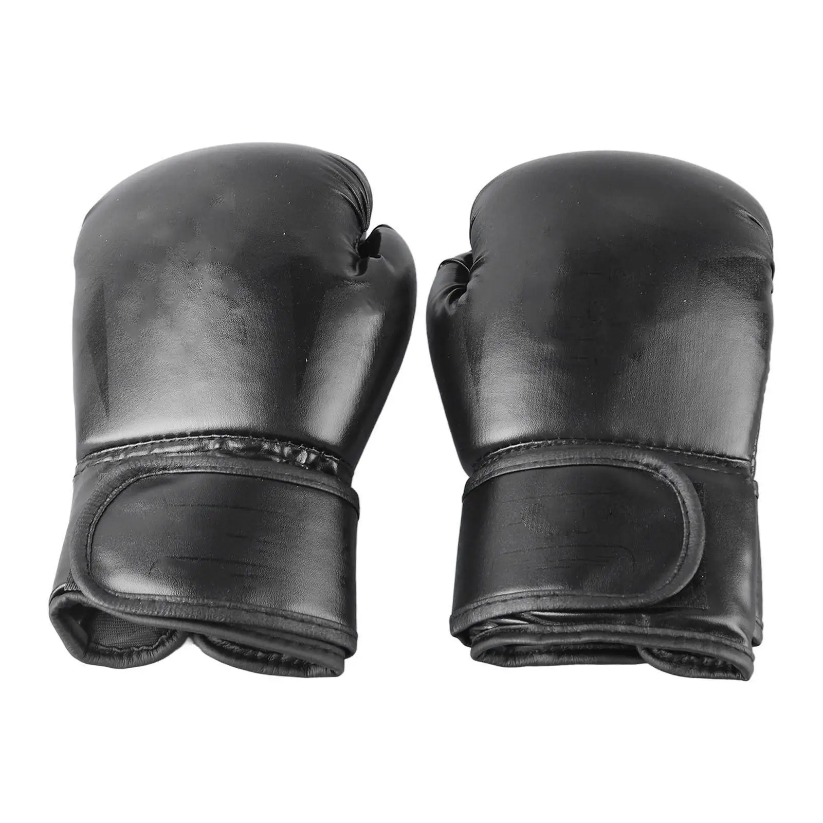Lightweight 8oz Boxing Gloves with Hook and Loop Closure-Comfortable PU Punching Bag Gloves for sports , Black