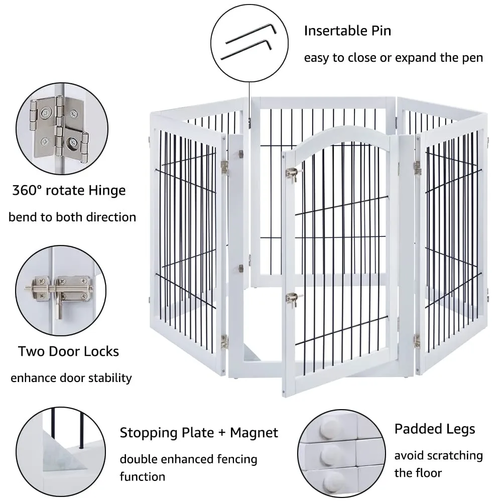2024 New Extra Wide Dog Gate/Pet Playpen 3