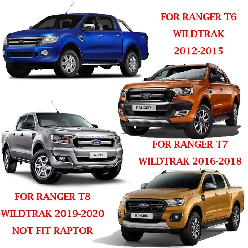 Car Accessories Car Styling ABS Matte Black Tail Lights Covers Trim For FORD RANGER T6 T7 T8 2012 -