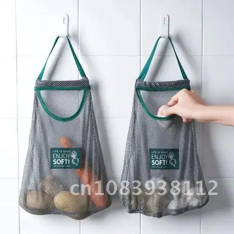 

Produce Mesh Bags Reusable Washable String Bag Kitchen Storage Bags Toys Sundries Supermarket Net Vegetable Fruit Bags Eco-frie