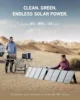 521 Portable Power Station Solar Generator 256Wh with 100W Solar Panel LiFePO4 Battery Pack 200W 6-Port PowerHouse 5