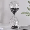 5-30 Minutes Hourglass Screw Thread Glass Sand Clock Sandglass Modern Creative Timer Home Decoration Timekeeper Handmade Crafts 2