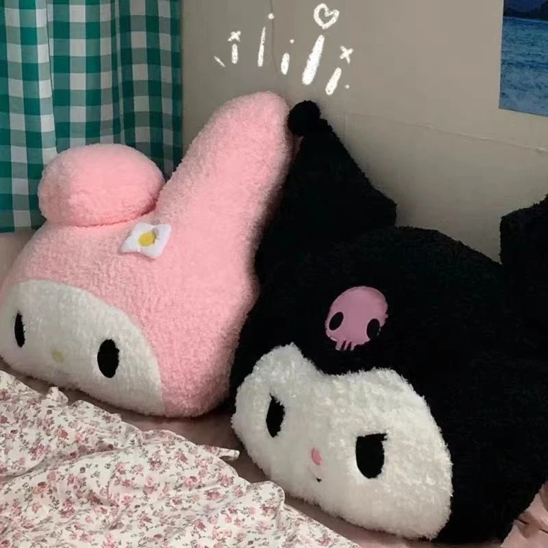Plush Toys 40*50cm Kawaii Sanrio Plush Pillow Kuromi My Melody Cartoon Anime Doll for Kids