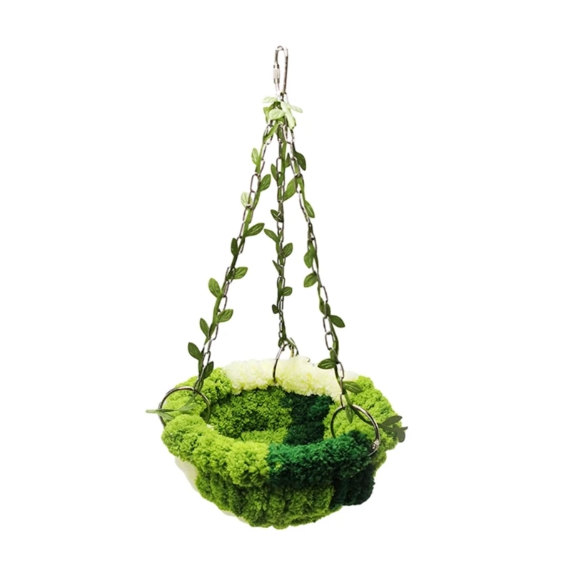 Parrots Hanging Hammock for Winter Plush Warm House Bird Cage Nest Small Pet Cage-mounted House Bird Cage Accessories