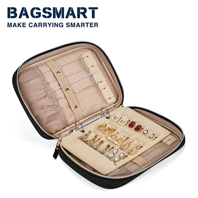 BAGSMART Jewelry Organizer Case for Women Waterproof Travel