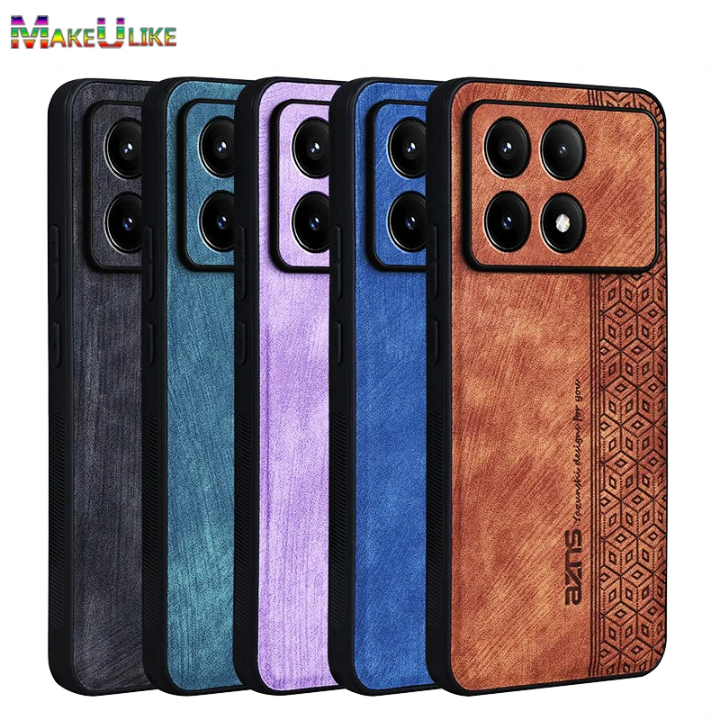 Custodia In Pelle Per Xiaomi Redmi K70 Pro K70E Custodia Ultrasottile Cube Pattern Full Protect Cover Per Redmi K50 K60 Ultra K70 Pro Case