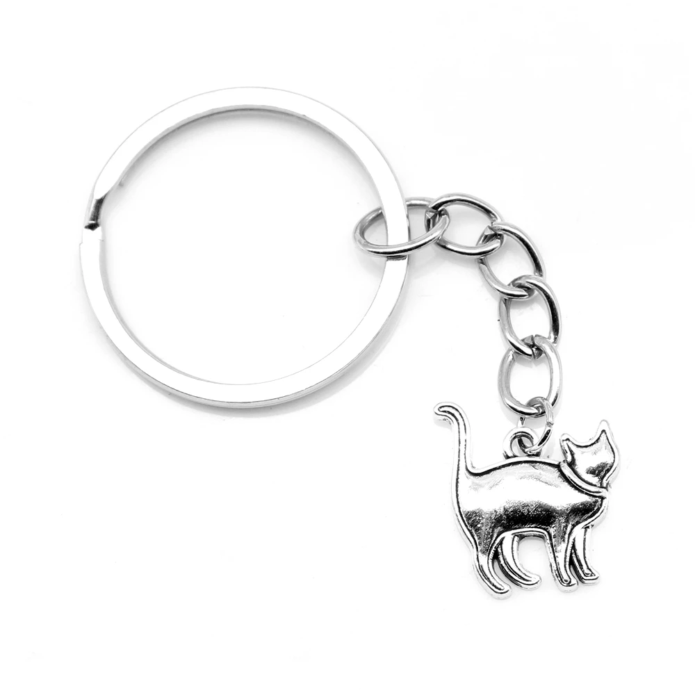 

1 Piece Cat Keyring Car Girls Jewelry 15x17mm