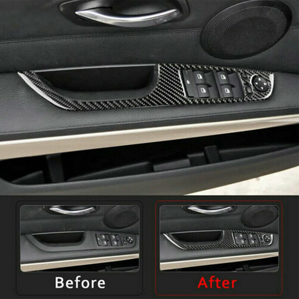 

Brand New Carbon Fiber For BMW 3 Series Button Switch Cover Excellent Quality Never Fade Waterproof Carbon Fiber