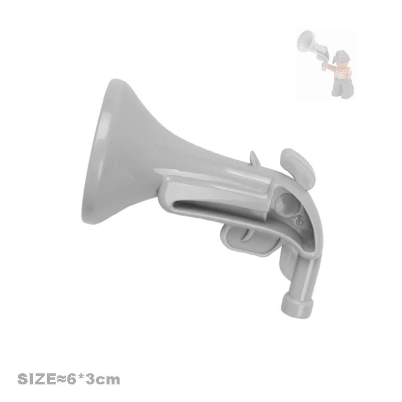 Building Blocks War Big Accessories Castle Knight Pirate Sail Cannon Armor Compatible Duplos Assemble DIY Toys For Children Gift