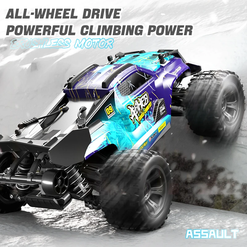 1:16 RC Car With Led Lights 4WD High Speed Cars 40KM 2.4G Remote Control Off Road Car Drift Monster Truck Toys For kids Gift 4