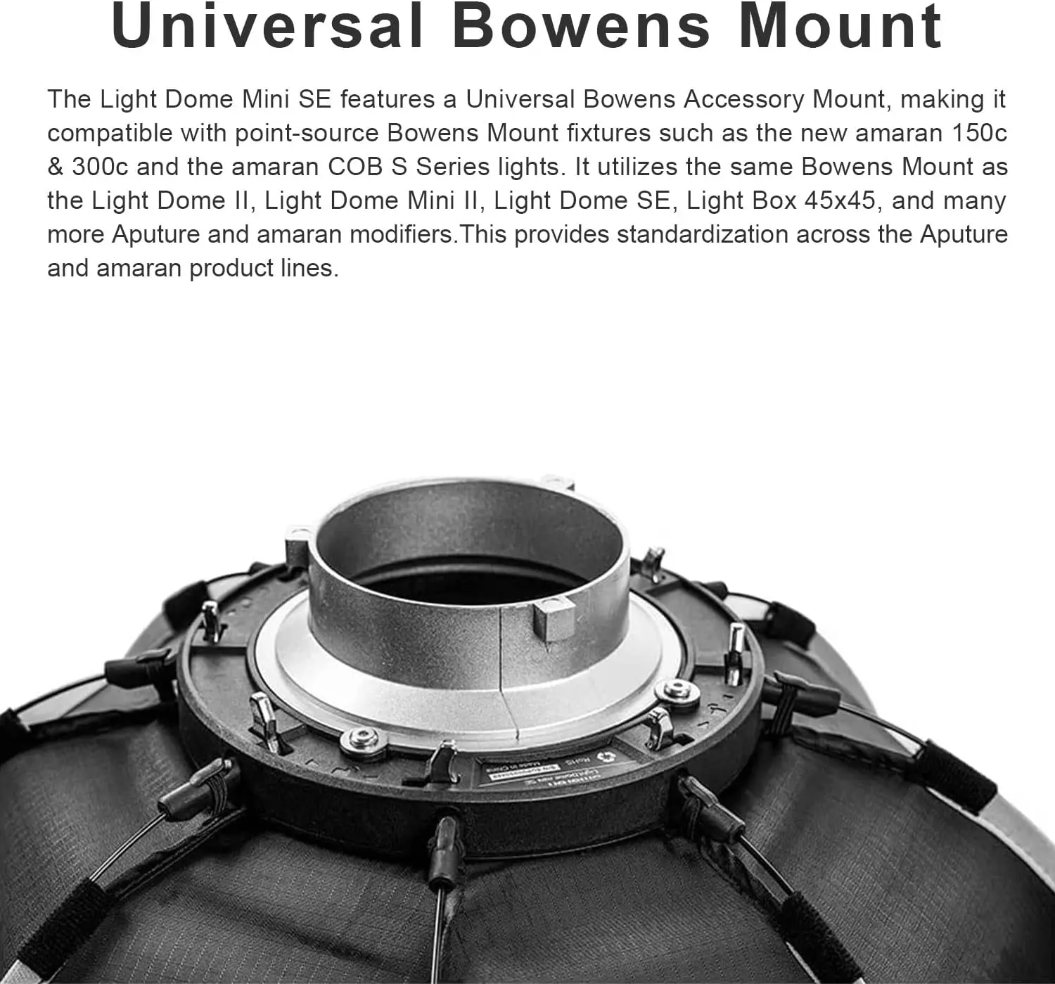 thumbnail image 2 of Amaran Grid For Light Dome Mini SE - B&H Photo Video 2 of 11