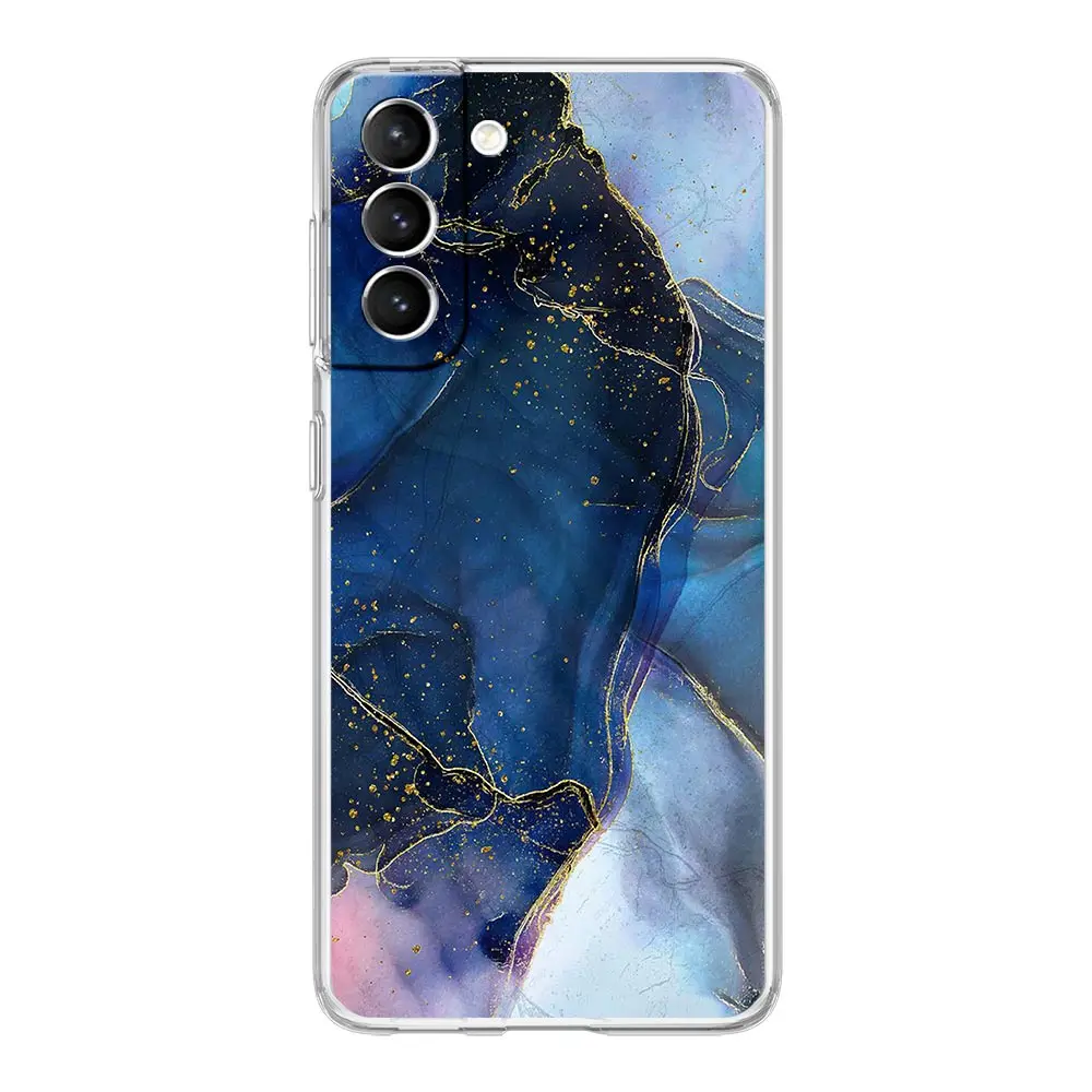 Elegant Marble Clear Silicone Shockproof Phone Case - Soft and Durable Protective Cover