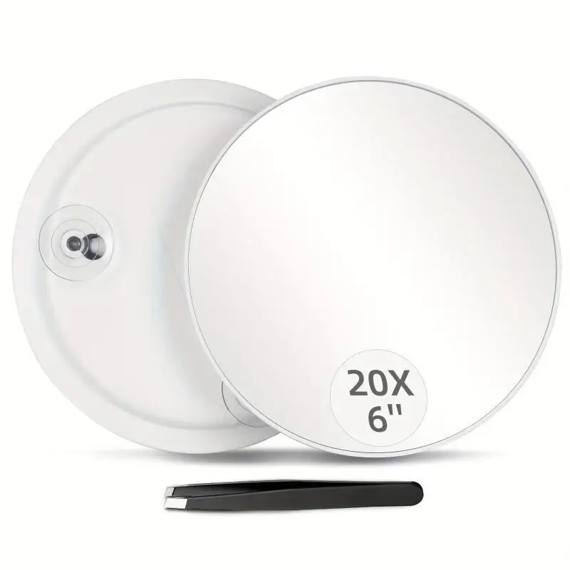 Portable 45-inch 114CM 20x 30x magnifying mirror concave mirror three-absorbent bathroom mirror for easy makeup organization 5