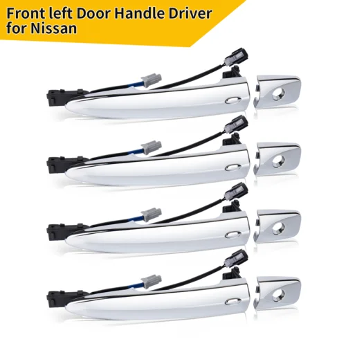 

4X Car Front Left Exterior Door Handle 2009-15 for Nissan Murano Parts 80640-3NA0B,80640-3NA0A , 80640-9N00A COVER: 80645-1AA0A