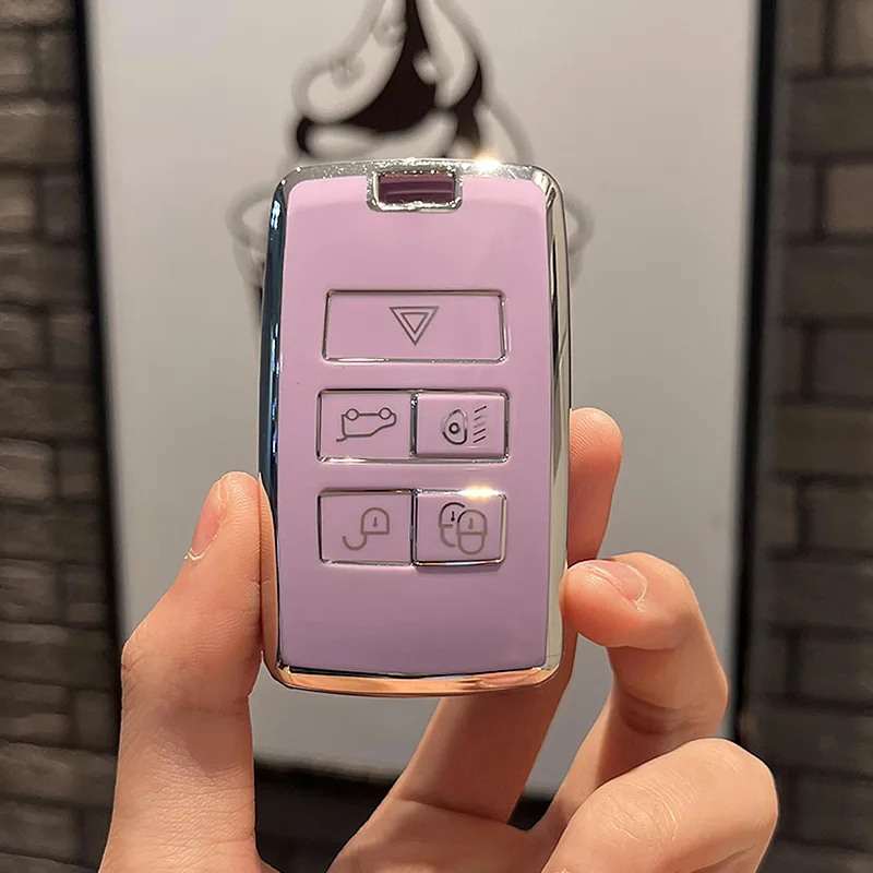 Custodia Chiave Auto Per Land Rover E Jaguar - Guscio In TPU, Antigraffio, 8 Colorii - Foto 5