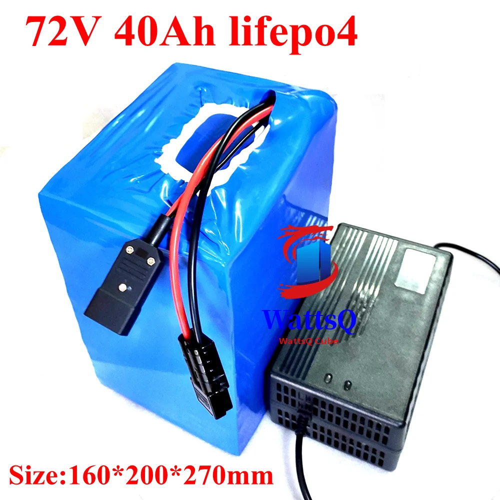 

lithium 72v 40ah lifepo4 battery BMS 24S for 2500W 3500w Go Cart vehicle bike scooter Forklift motorcycle +10A charger
