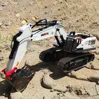 Huina 1:14 Remote Control Toy Engineering Vehicle 1594 22-Channel  Alloy Model Modification Machine Electric Excavator Kid Gifts 1