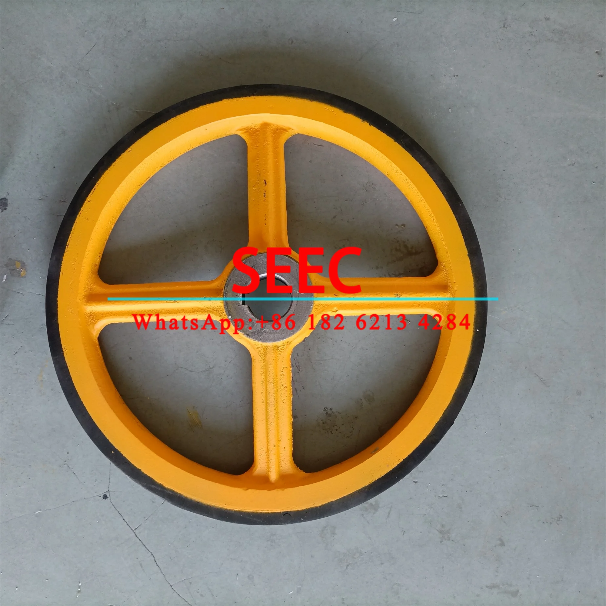 458*35 mm Escalator Friction Wheel OD 458mm W 35mm ID 45mm Keyway 14mm Escalator Parts Handrail Wheel Components