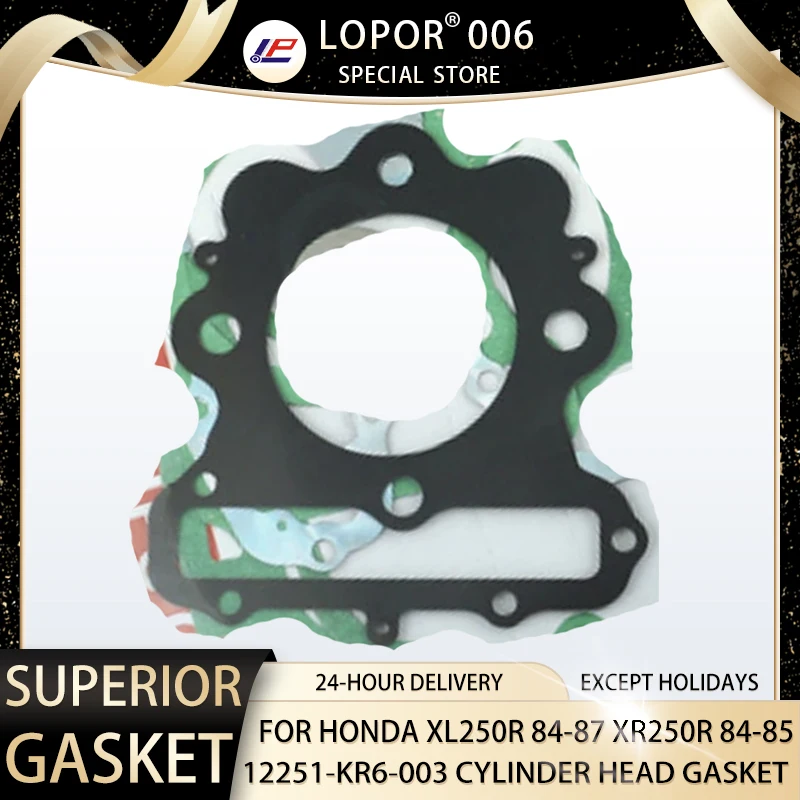 Motorcycle Engine Cylinder Head Seal Gasket For Honda XL250R 84 87