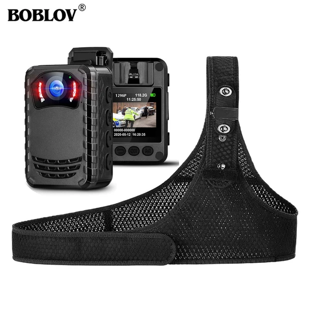 BOBLOV M5 – caméra corporelle 1440P, 64 go, enregistreur de Police,  batterie 4200MAH, caméra poitrine, étanche IP67, Mini caméra corporelle -  AliExpress