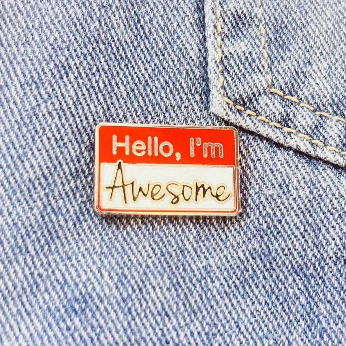 1 Stück Alphabet motivierende Legierung Brosche Pin für personalisierte Kleidung, Rucksack oder Party Geschenk-Brosche