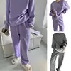 Women Fleece Tracksuit Sets Winter Long Sleeve Sweatshirts Jogger Pant 2 Piece Outfits Workout Athletic Loungewear 1