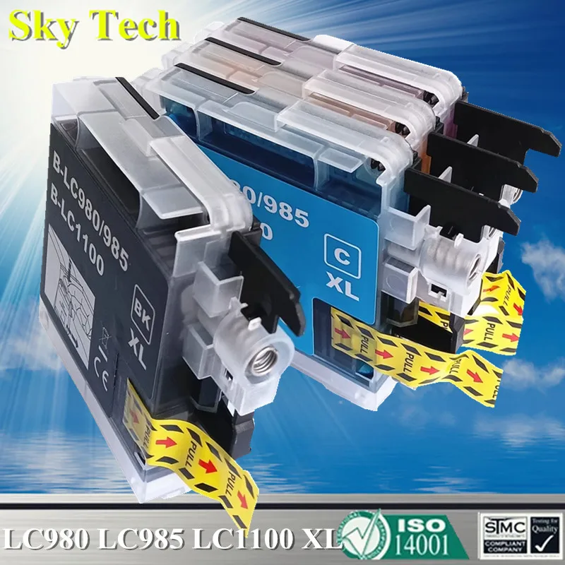 SKY Ink Cartridge ink cartridge For LC980 LC985 LC1100 For Brother DCP-J140W MFC-250C 255CW 257CW J270W 290C 490CN 490CW 495CN 585CW J615W
