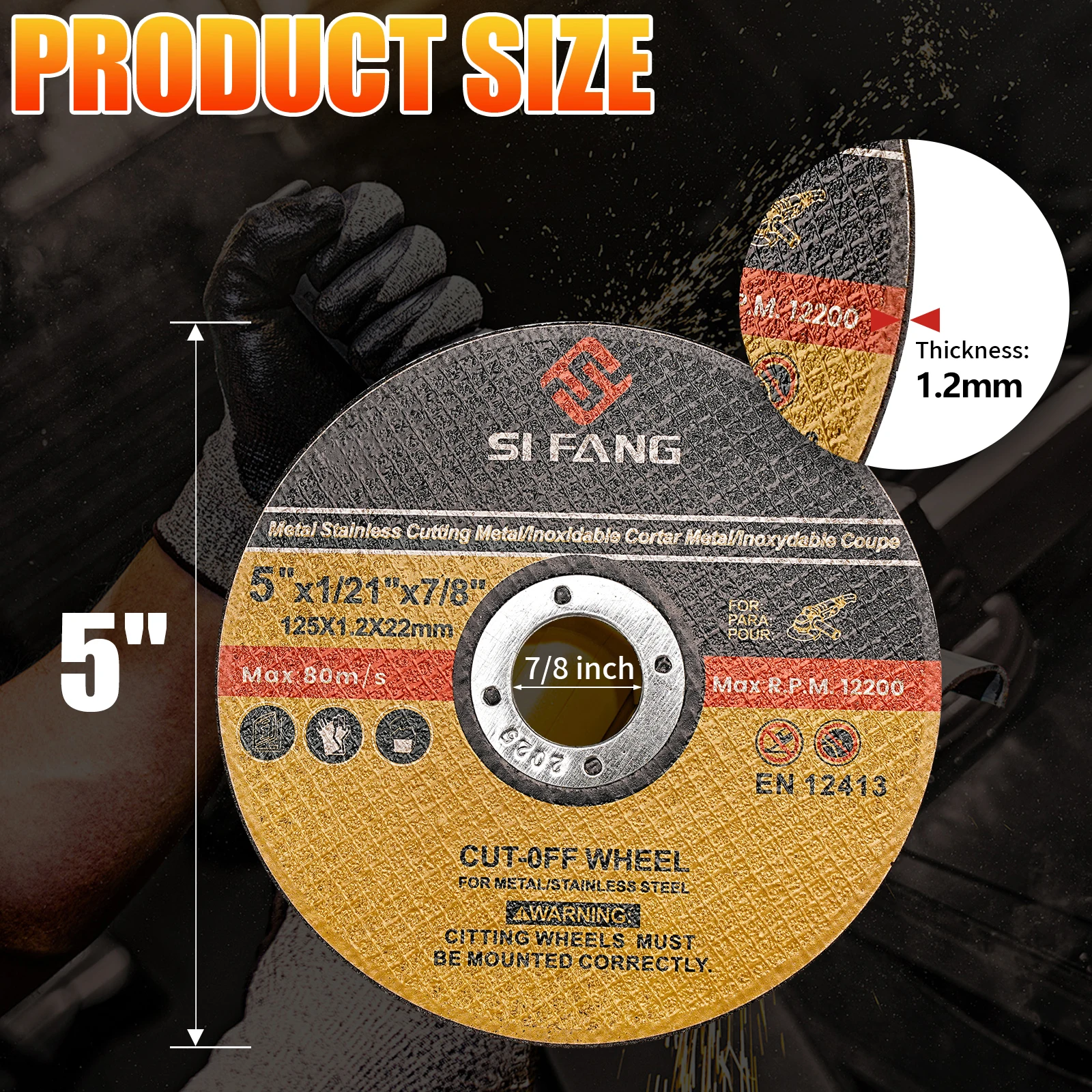 Cutting Disc 125mm Circular Resin Saw Blade Grinding Wheel 5