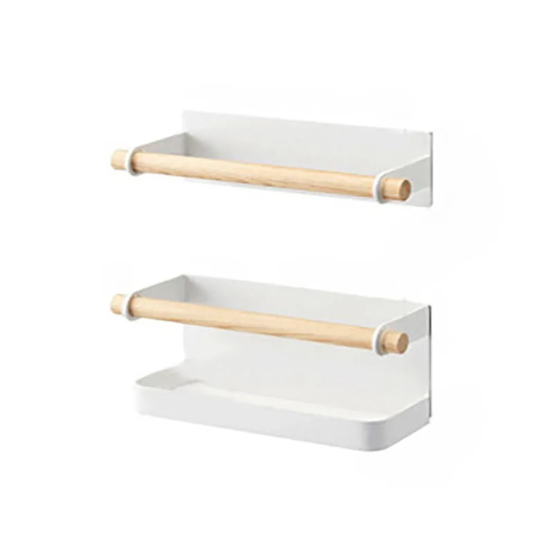 Wrought Iron Umbrella Storage Rack Multifunctional Frosting Process Magnet Umbrella Shelf Behind Door Entrance