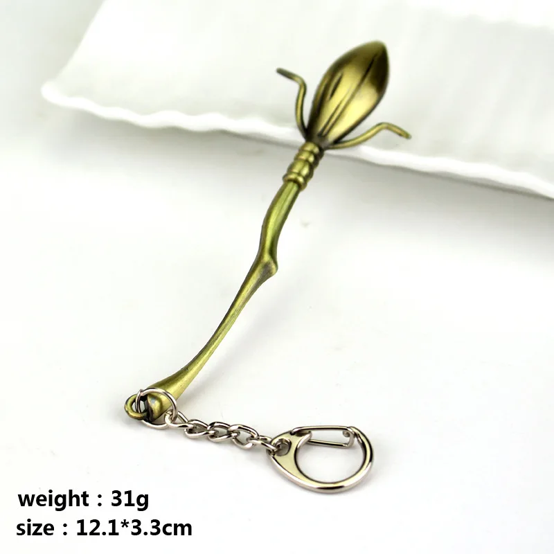 2Pcs/set broom keychain witch flying broom alloy key pendant game keychain mini sword keychain anime keychain pendant
