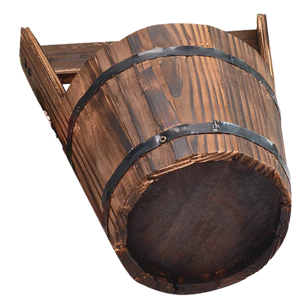 

Succulent Flower Pot Plant Display Hanging Planter Vintage Stand Wooden Container Fence