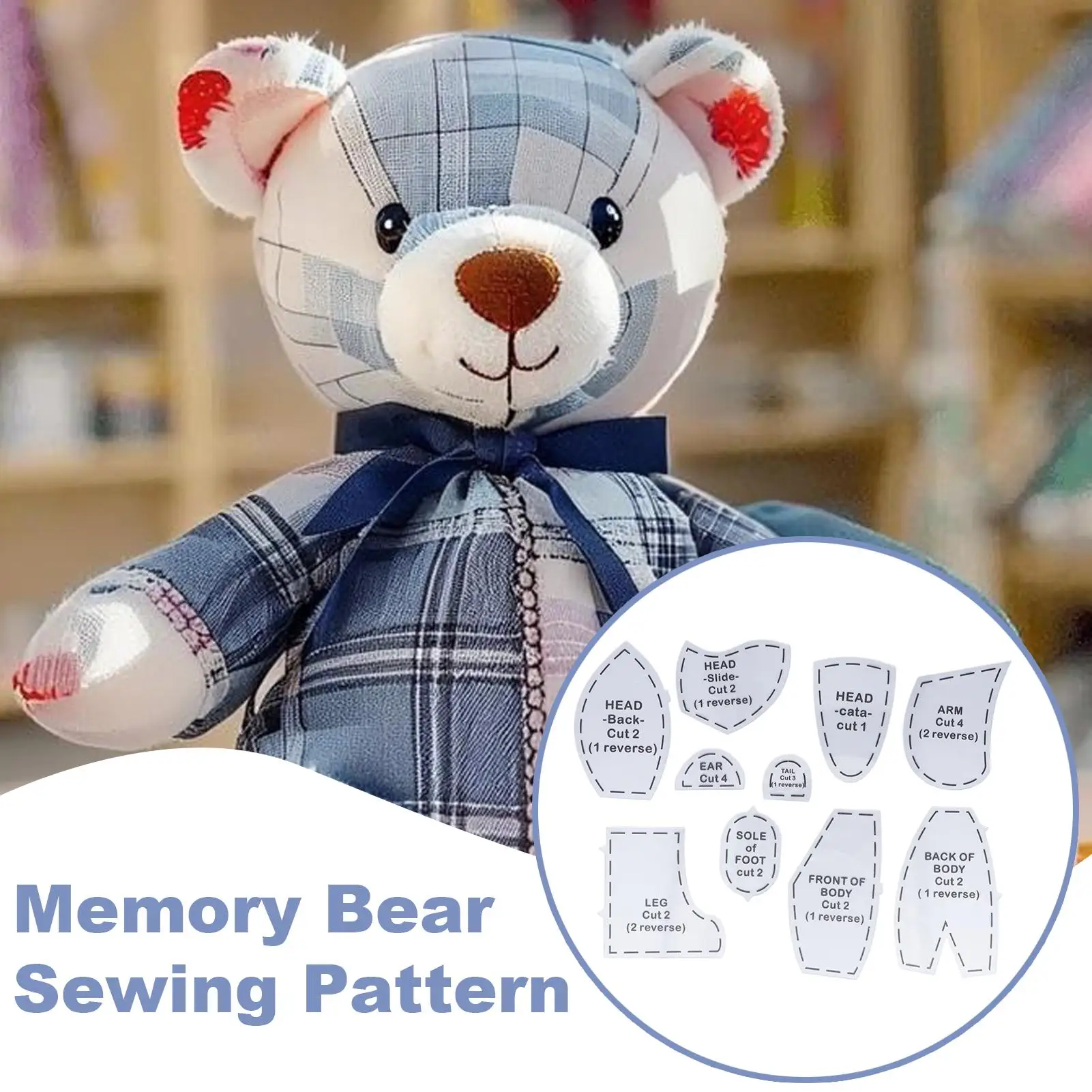 Memory Bear Sewing Templates 1