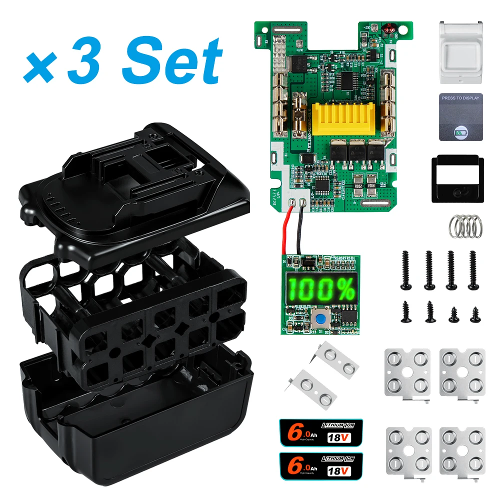 BL18120 バッテリーケース 15*21700 バランス機能付きマキタ 18V DIY BL1860 BL1850 シェルボックス BMS PCB S5cc98e0aebe64d759bafb968bd2ff