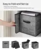 Storage Cubes, 13-Inch Non-Woven Fabric Bins with Double Handles, Set of 6, Closet Organizers for Shelves, Foldable, for Clothes 6