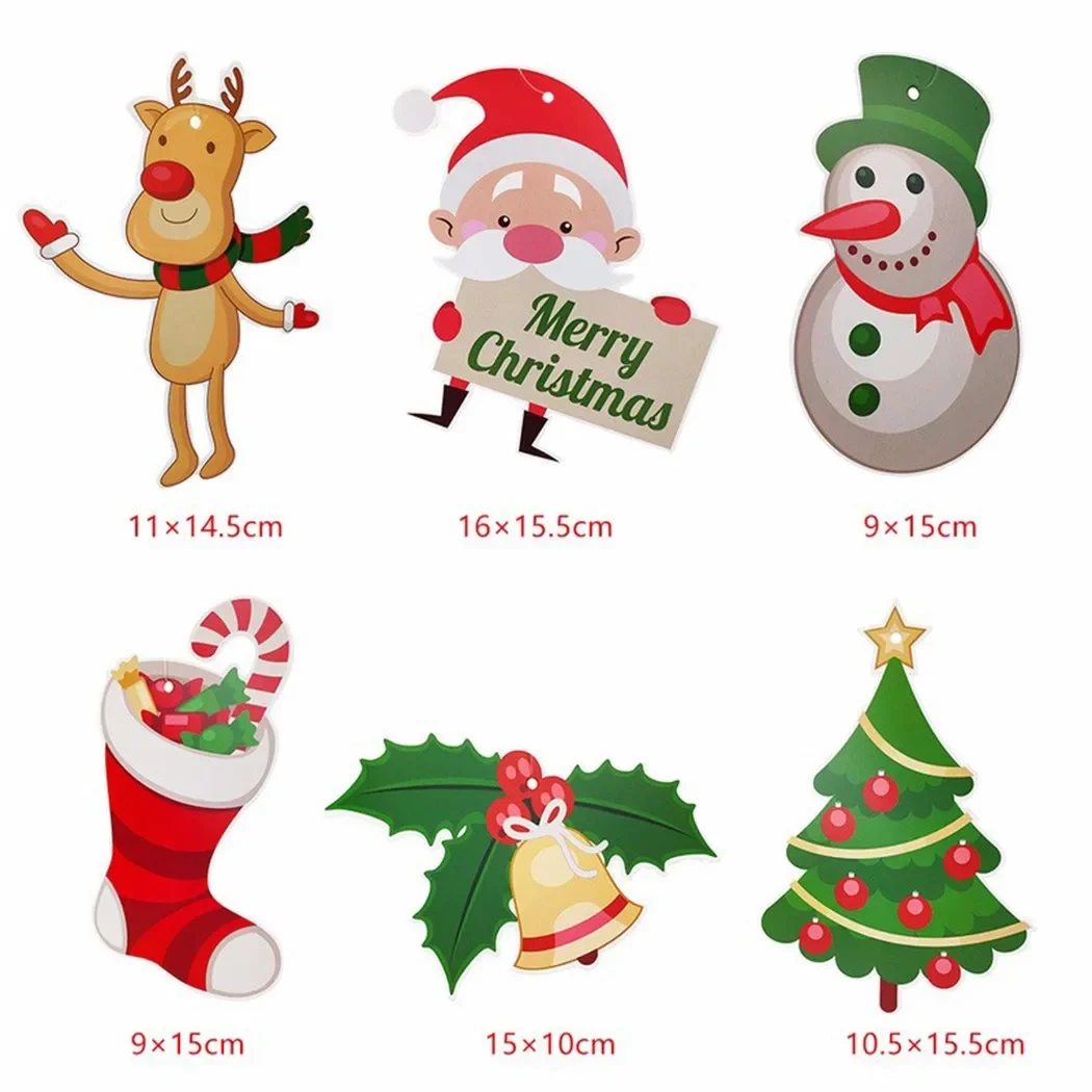 Xmas Hanging Swirl Decorations Kit/ Ceiling Swirl Decora Christmas Tree Snowman Decorations Kit Pendant