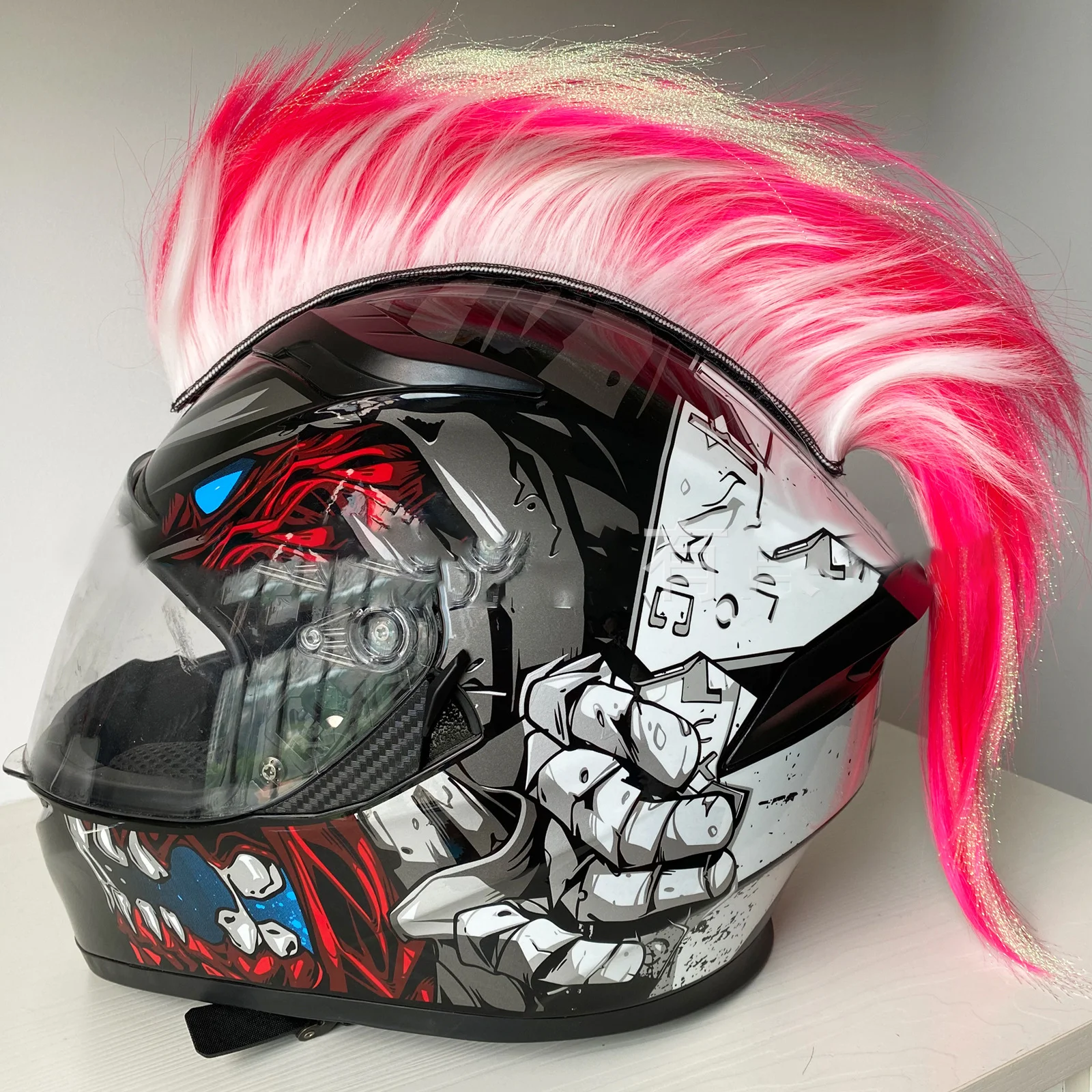 motto_kuma / HEXA  モットクマ KOI DOT Motorcycle Helmet Full Face KOI Cyborg Skull Gloss