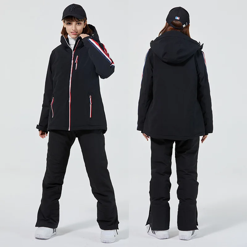 

2022 New Winter Ski Suits Men Snowboard Waterproof Overalls Ski Set Windproof Women Outdoor Thickened Warm Snow Jackets Pants