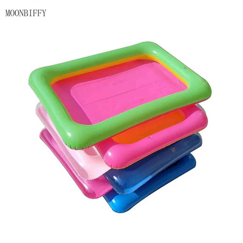 High Quality Children's PVC Inflatable Sandbox Set Beach Toys Sand Baby Educational Toy Thicker Section Sand Air Cushion Toys 3