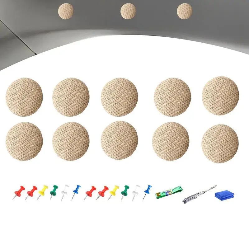 

Car Headliner Repair Kit 10PCS Car Roof Lining Replacement Fabric Upper Fasteners Repair Sheds Car Interior Ceiling Cloth Fixing