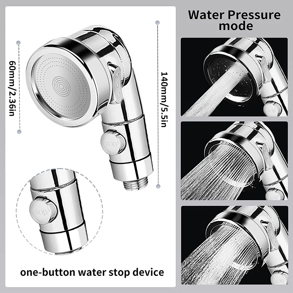 Pommeau de douche d'extension d'évier, 3 modes réglables, rinceur