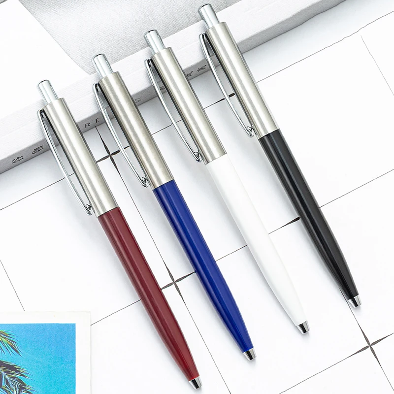 

Multicolor Ballpoint Pen Press Advertising Pens Custom Logo Personalized Gift School Student Stationery Office Supplies