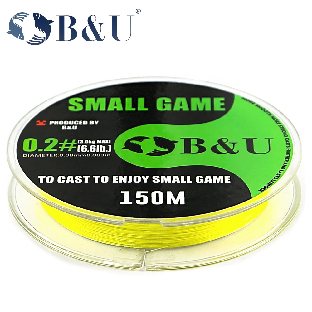 B&U Micro THINNER Fishing Lines 150m 4 Strands Braided PE Japan Monofilament  Fishing Line Saltwater Set Carp Fly Fishing Wire - AliExpress