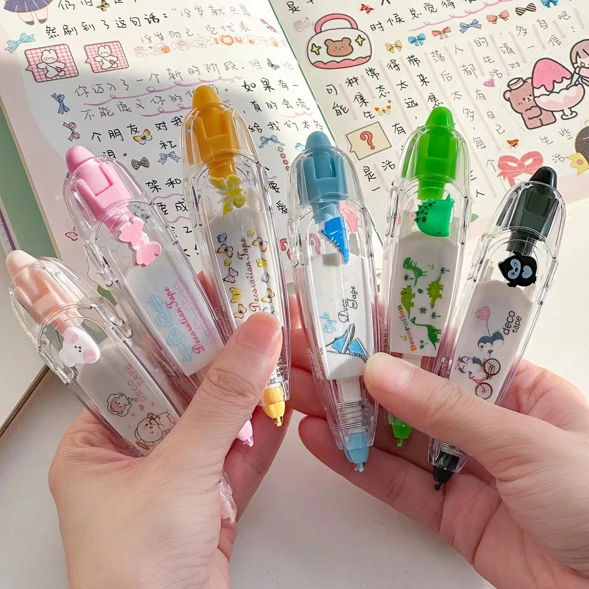 Correction Tape Kawaii Penguin Bow Shoes Cartoon Decorative DIY Diary Stationery