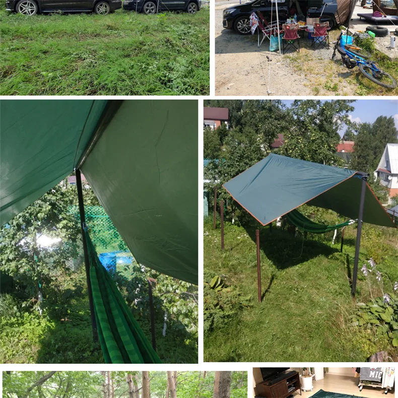 Description Picture 6 of itemUltralight Outdoor Awning, Waterproof Tent Shade, Garden Canopy,Sunscreen Sunshade, Hammock Awning, Beach Sun Shelter, 3x3, 3x4,