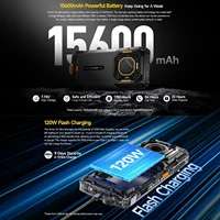 Ulefone Armor 26 Ultra 5G Rugged Smartphone Waterproof 6.78 inch 120W 15600mAh 200MP Camera 64MP Night Vision Android 13 NFC 3