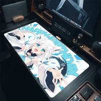 1pc Shirakami Fubuki Mouse Pad Mouse Mat Desk Mat With Pad Gaming Accessories Prime Gaming XXL 2
