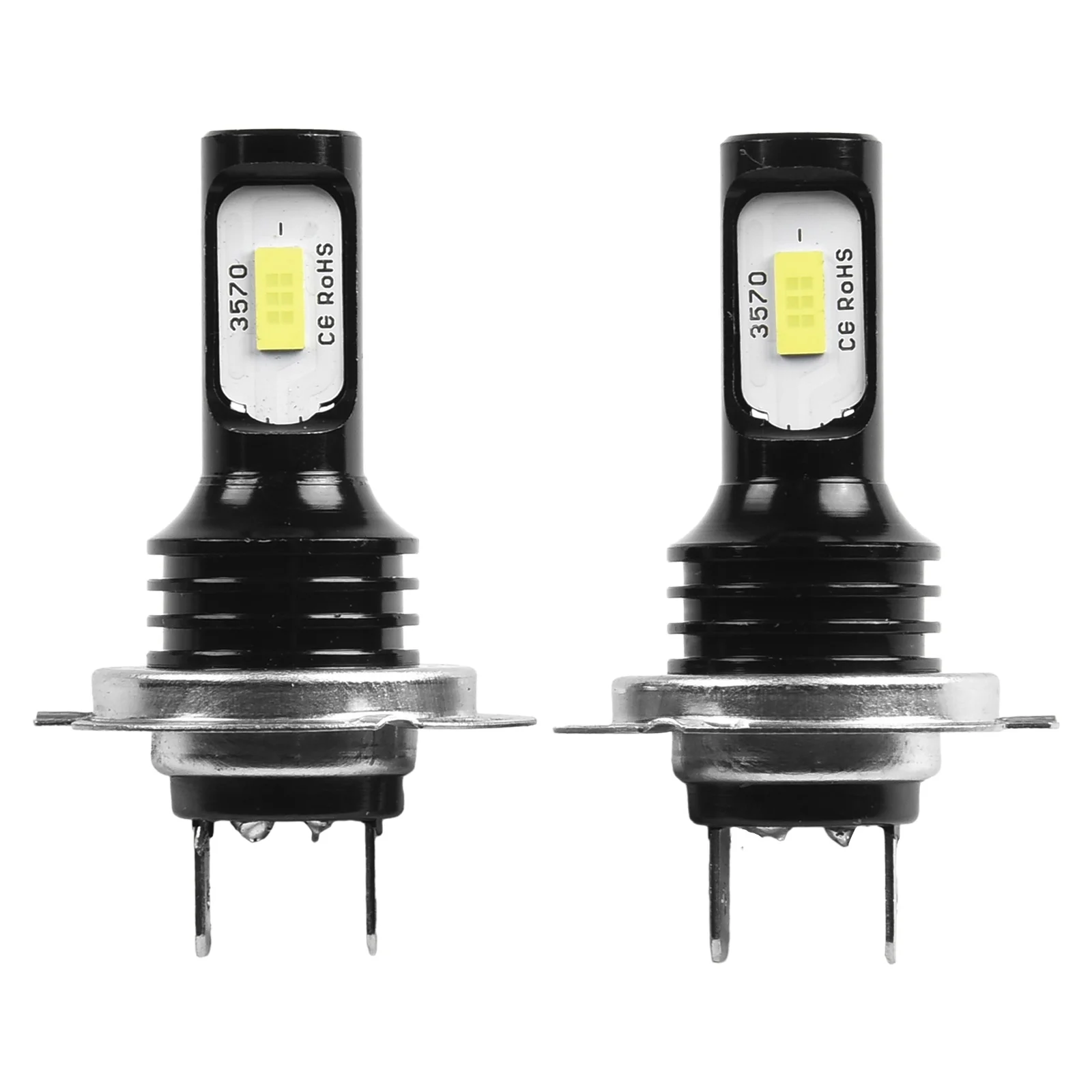 고품질 H7 헤드라이트 전구 백색광 12V-24V 4000LM 알루미늄 합금 블랙 헤드라이트 전구 IP68 자동차용