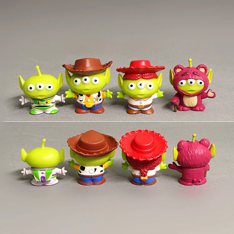 Disney Toy Story Green Aliens Action Figure Model Anime Decoration Collection Mini Toy Doll Cute Buzz Lightyear Kid Gift