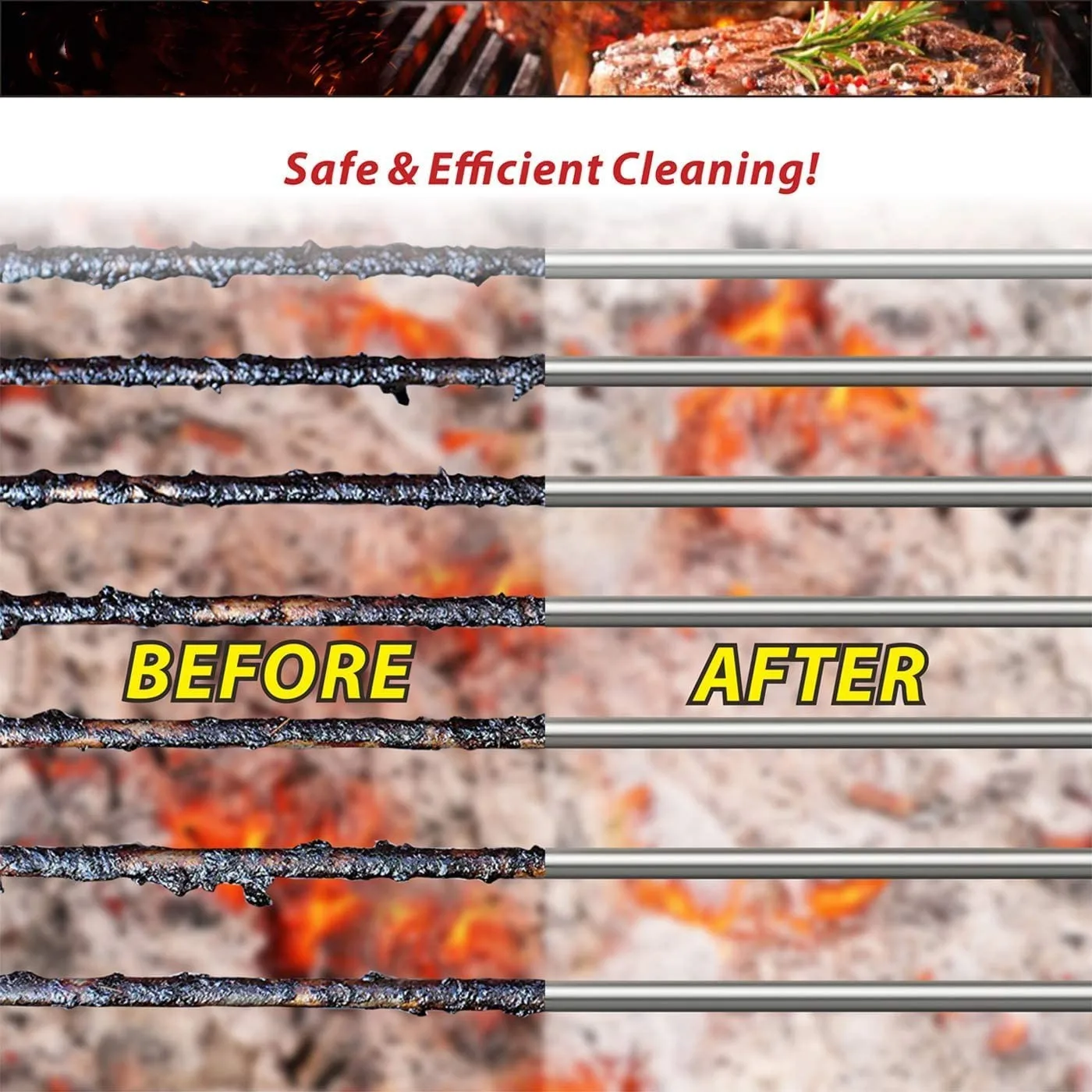 Barbecue Accessories Grill Brush And Scraper Extra Strong BBQ Cleaner Accessories Gas/Charcoal Grilling Grates